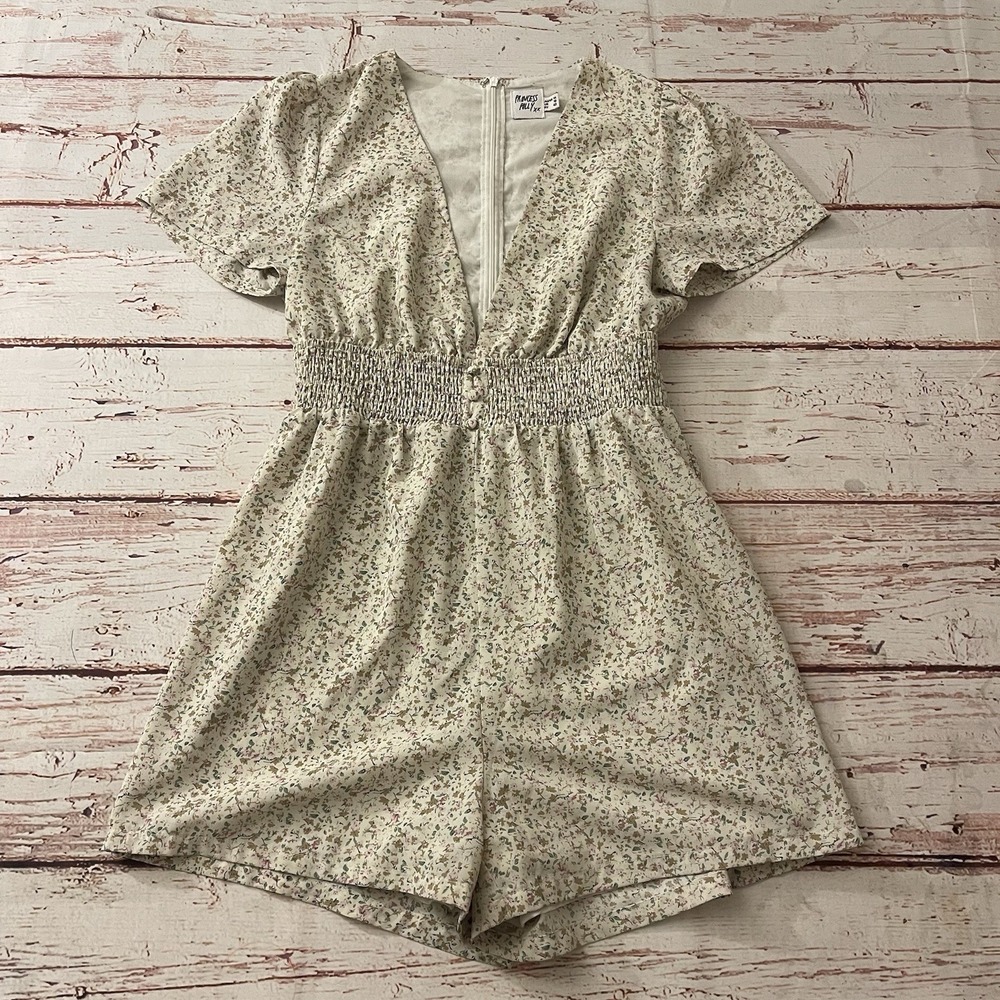 Princess Polly Atlas Romper Floral Women's Size 10 Boho Summer